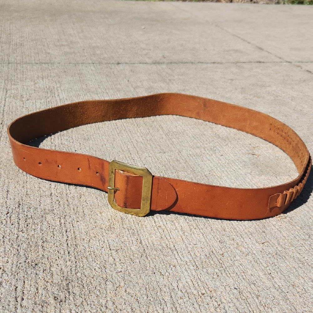 The Hunter Company Ammunition Belt Leather Brown Soze Large 27-125 22 Ammo